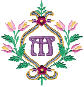 Floral Monogram M