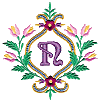 Floral Monogram N