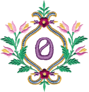 Floral Monogram O