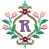 Floral Monogram R