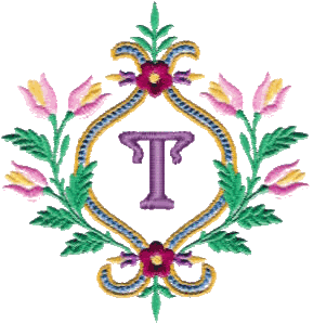 Floral Monogram T