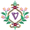 Floral Monogram V