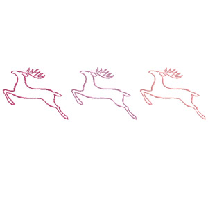 Deer Outline Trio