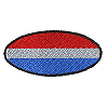 USA - Striped Oval