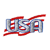 USA - Letters w/Stripes