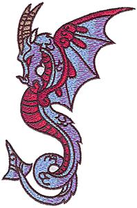 Dragon 1 small Embroidery Design by John Deer's Embroidery Legacy