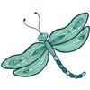 Dragonfly Jumbo Applique 9, Larger