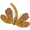 Dragonfly Jumbo Applique 10, Larger