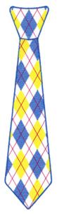 Large Argyle Necktie