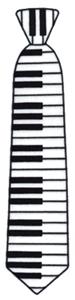 Large Piano Keyboard Necktie