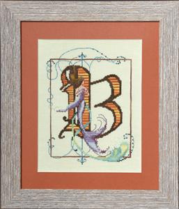 Letters From Mermaids-B Cross Stitch Pattern
