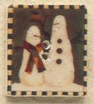 Debbie Mumm Buttons / Snowbuddies Square Stamp