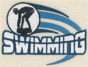 Swimming Left Chest Design