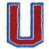 U - Double Outline & Fill