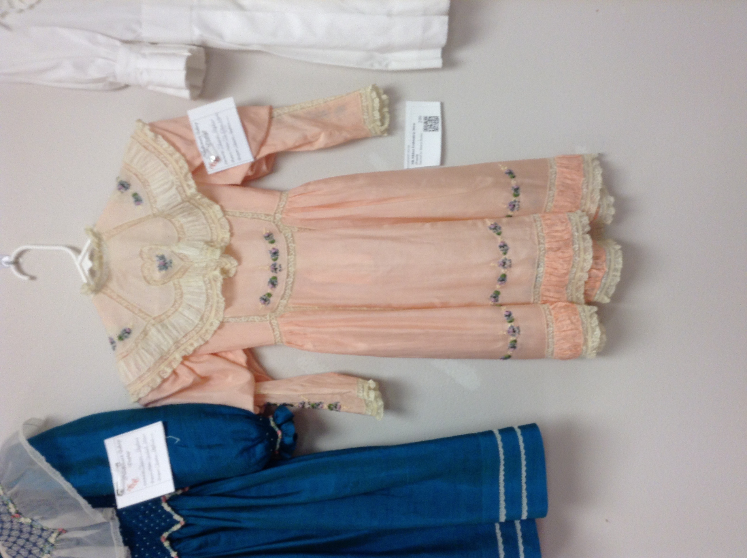 Silk Ribbon Embroidery Dress (Peach)
