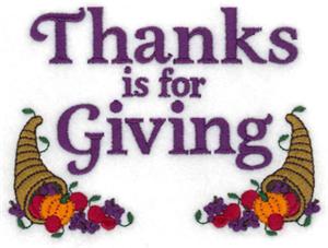 Thanks is for Giving
