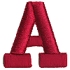 Puffy Block Letter A