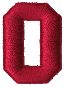 Puffy Block Letter O