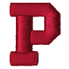 Puffy Block Letter P