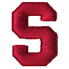 Puffy Block Letter S