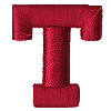 Puffy Block Letter T
