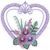 Pansies in Heart A small