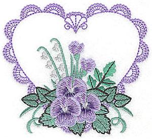 Pansies in Heart B / small