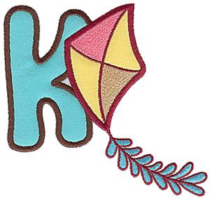 K kite / small double applique