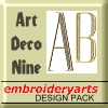 Art Deco Monogram Set 9