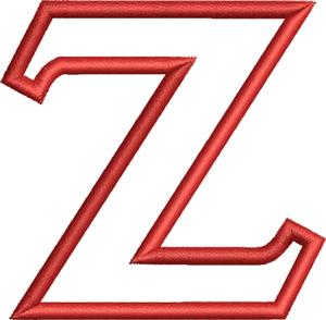 Greek Applique Letter, Zeta