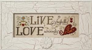 Live -- Love Cross Stitch Pattern
