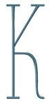 Moderne 5 XL Letter K / Larger