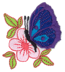 Floral Butterfly Single 2