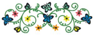 Floral Butterfly Large 3