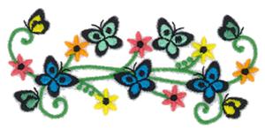 Floral Butterfly Small 3