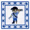 Pirate with Telescope Quilt Square