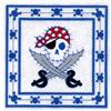 Skull & Crossbones Pirate Quilt Square