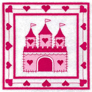 Castle Princess Quilt Square