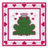 Frog Prince Princess Quilt Square