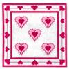 Hearts Princess Quilt Square