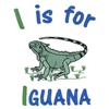 I is for Iguana Large
