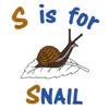 S is for Snail Large