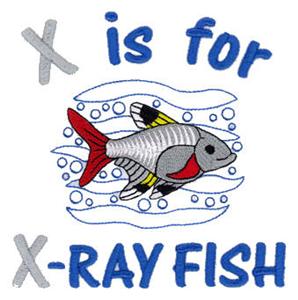 X is for X-Ray Fish Large