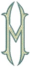 Baroque 3 Middle, Letter M