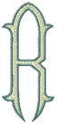 Baroque 3 Middle, Letter R