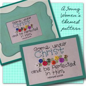 Come Unto Christ Embroidery Pattern