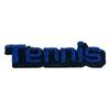 Metallic Sports Tennis Text