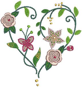 Heart floral