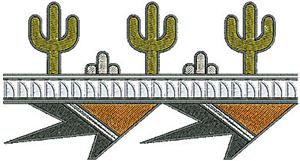 Southwest cactus textended border
