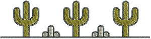 Southwest simple cactus border